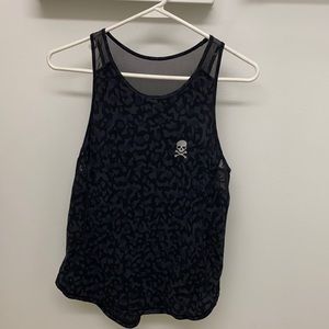 Soulcycle x Lululemon Sculpt Tank II Formation Camo deep coal size 4